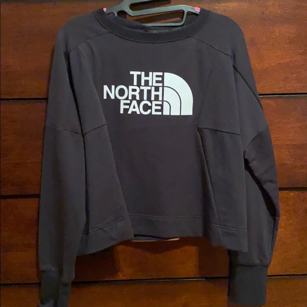 The North Face long sleeve crop top.